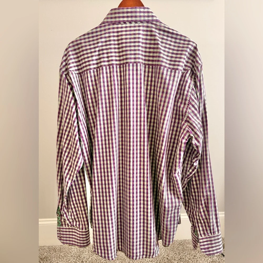 Robert Graham Plaid Shirt w/Embroidery Detail - Picture 5 of 5